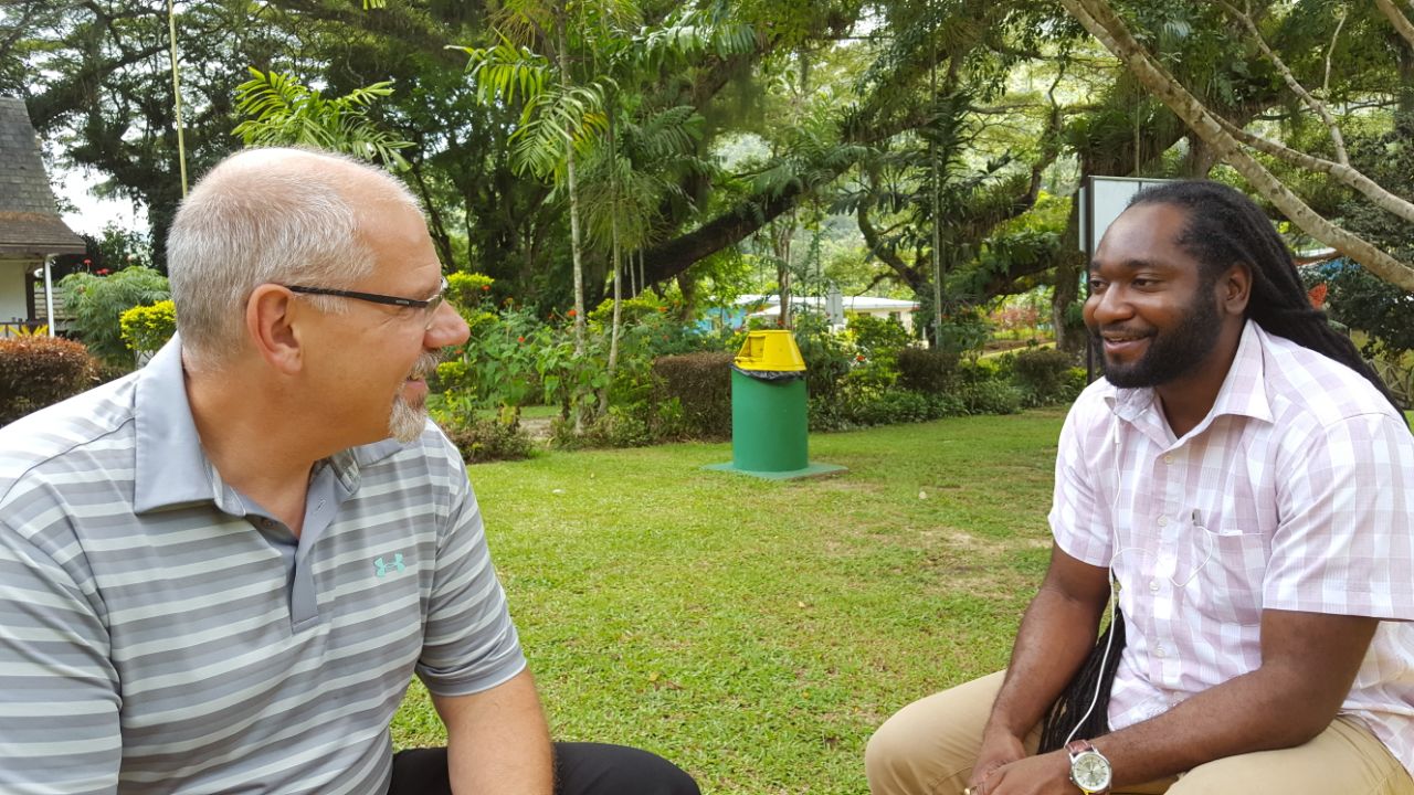 Jonathan and Rolan in Trinidad