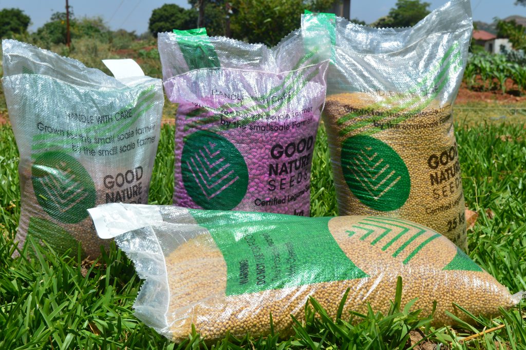 three bags of seeds from Good Nature Agro