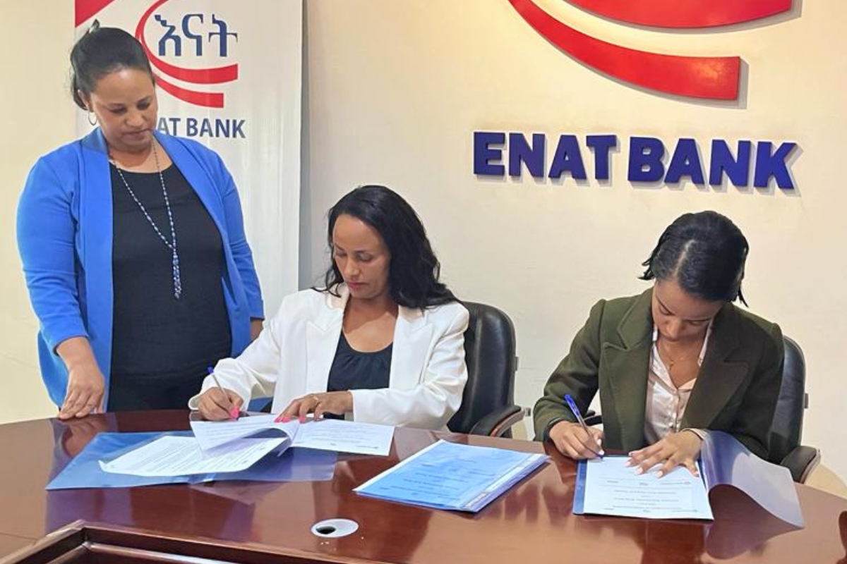 Enat Bank partnership signing