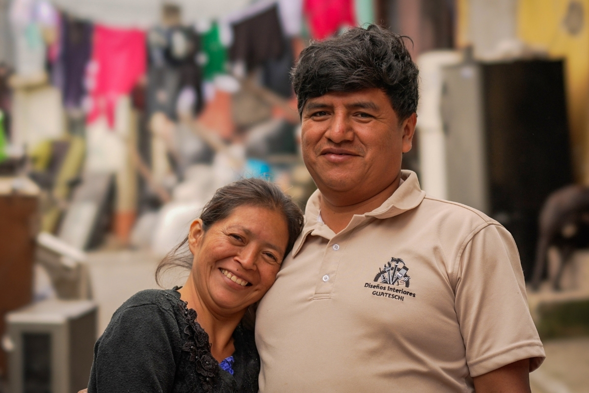 Gaspar with wife Vilma